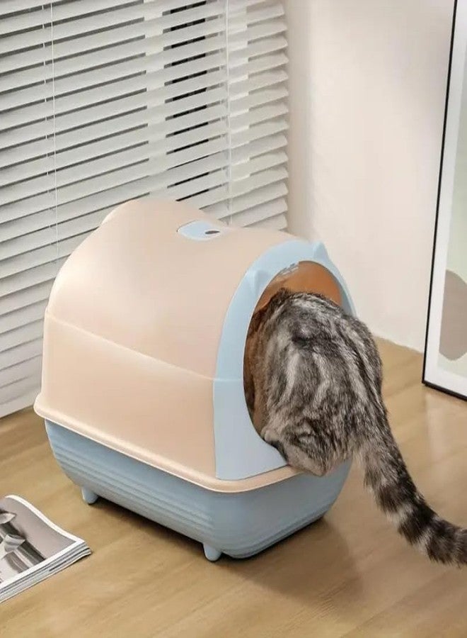 BohoBark Fully Enclosed Cat Litter Box Anti-Splashing Cat Litter Box Anti Splash Easy to Clean Cat Litter Box - Image 5